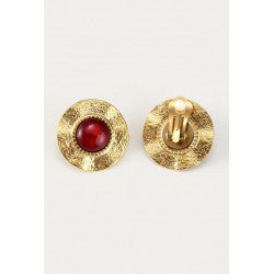 Boucles clips Yannez bordeaux or B MISS