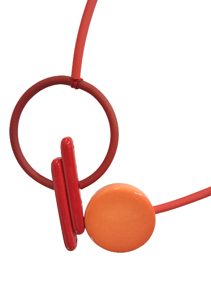 Collier Calder rouge orange BAÏN