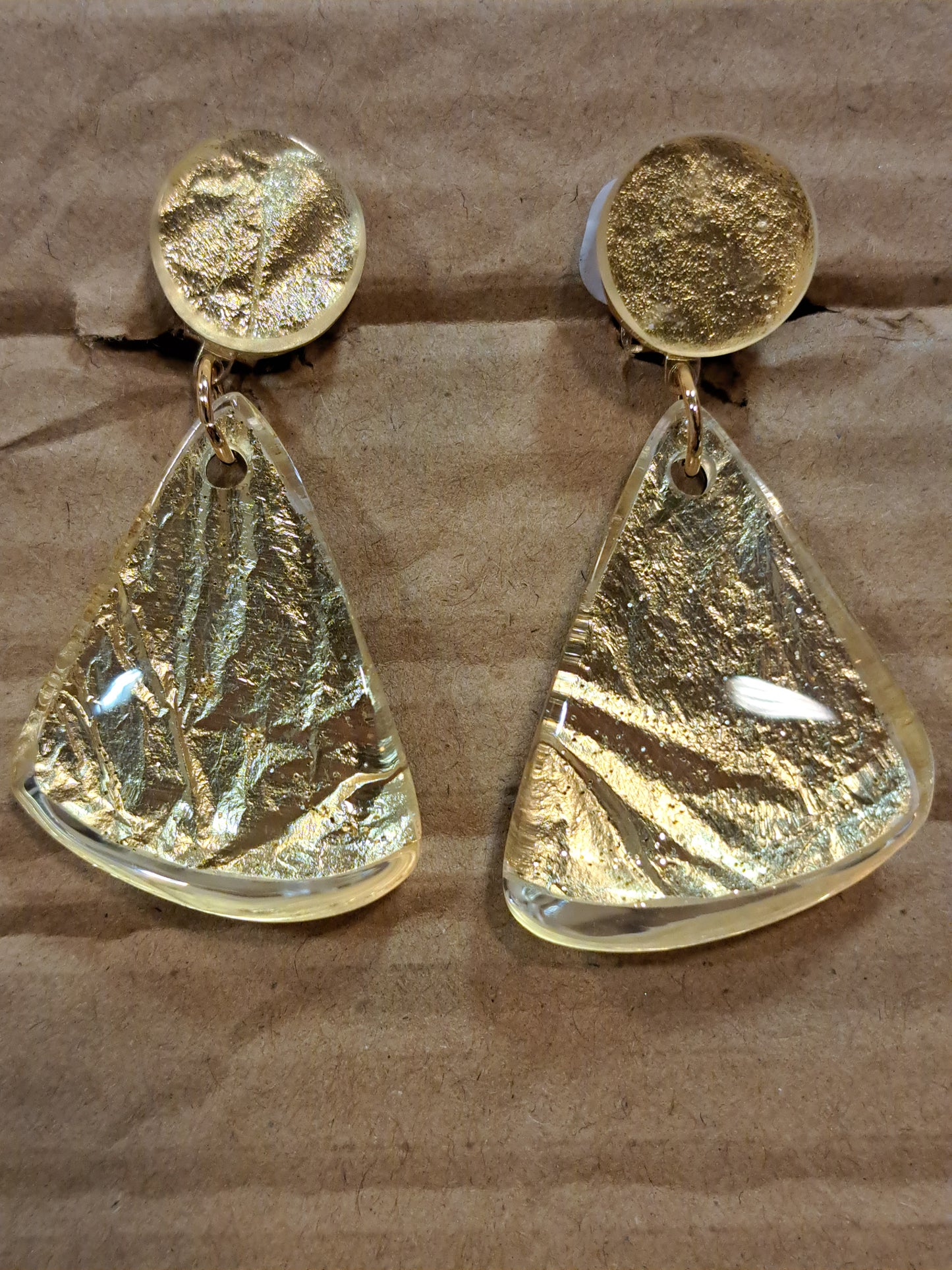 Boucles clips Jade or VITO