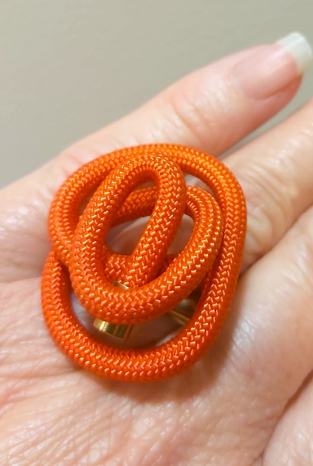 Bague Zig Cordon orange SAMUEL CORAUX