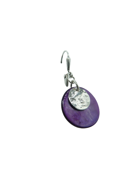 Boucles percées Dormeuse violet LA PETITE SARDINE