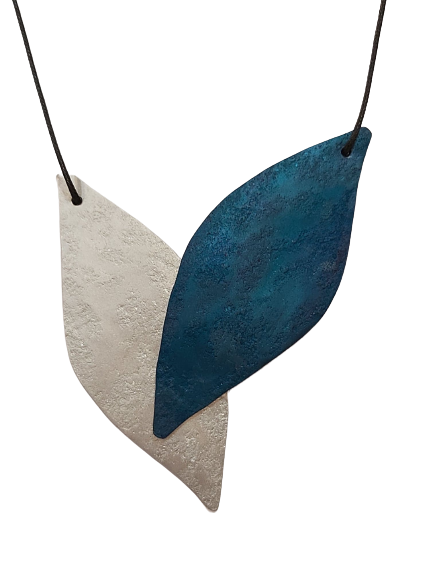 Collier Feuilles bleu OANA MILLET