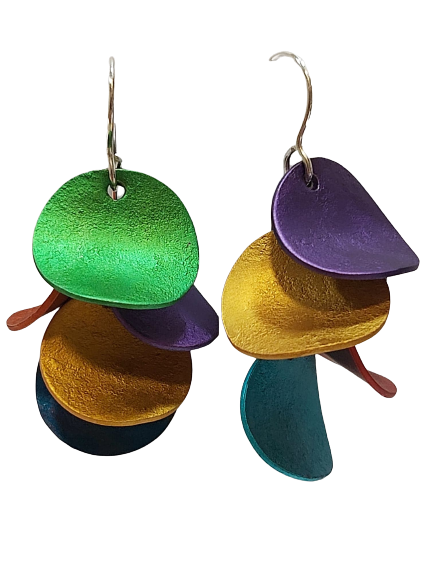 Boucles percées Chips multicolore OANA MILLET