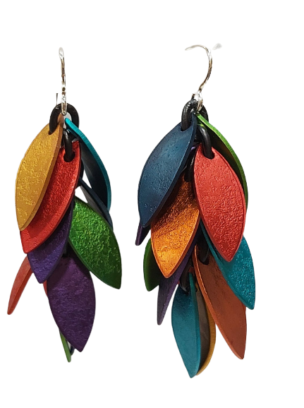 Boucles percées Grappe multicolore OANA MILLET