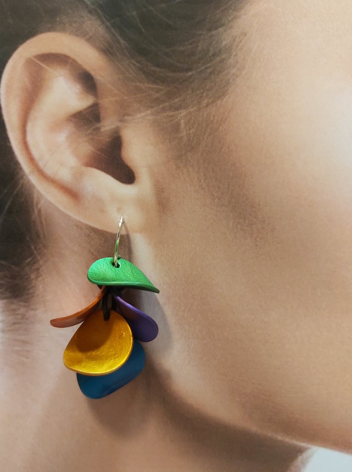 Boucles percées Chips multicolore OANA MILLET